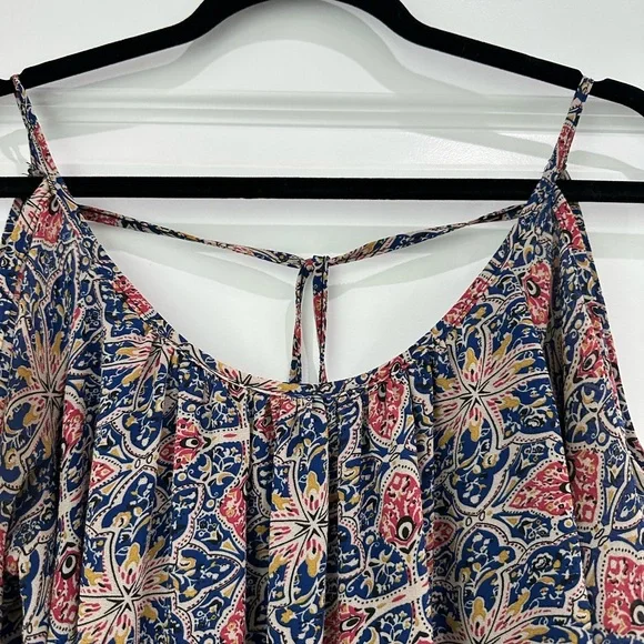 Bohemian Print Cold Shoulder Dress - Picture 5 of 9